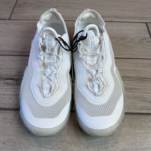 Kenzo Paris Wave Runway Mesh Shoes Mens Size 45 White - Picture 1 of 8